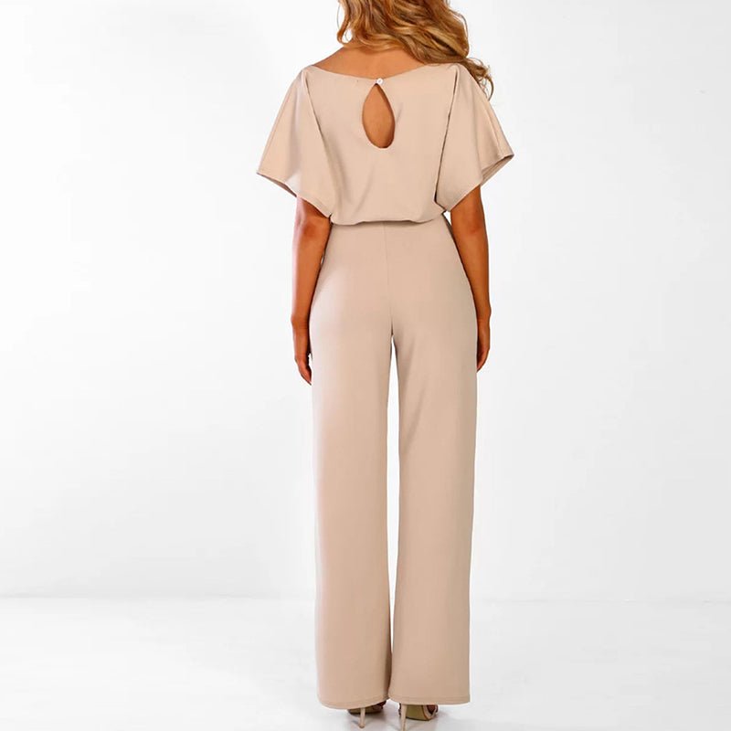 Elegant Tie-Belt Jumpsuit for Women