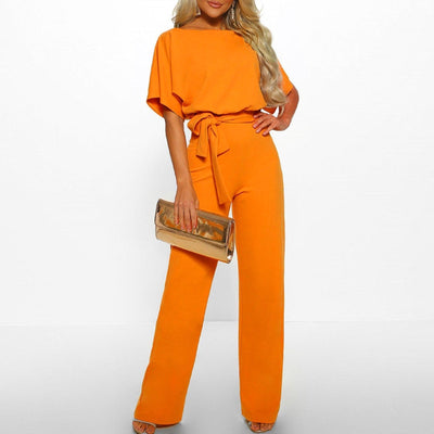 Elegant Tie-Belt Jumpsuit for Women