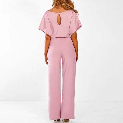 Elegant Tie-Belt Jumpsuit for Women