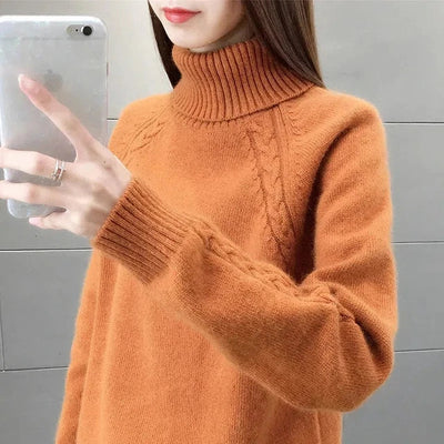 Warm Turtleneck Sweater for Women