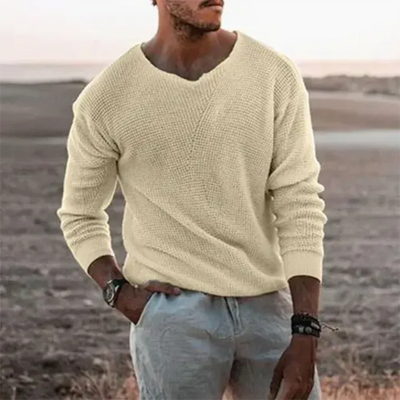 Warm Long Sleeve Pullover for Men