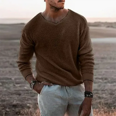 Warm Long Sleeve Pullover for Men