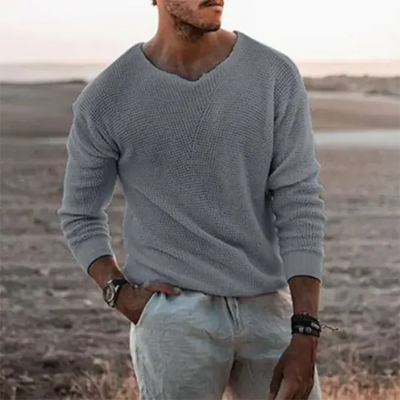 Warm Long Sleeve Pullover for Men