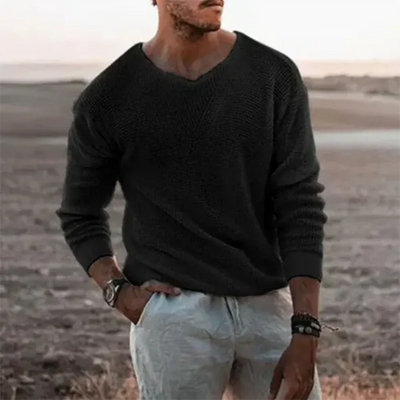Warm Long Sleeve Pullover for Men