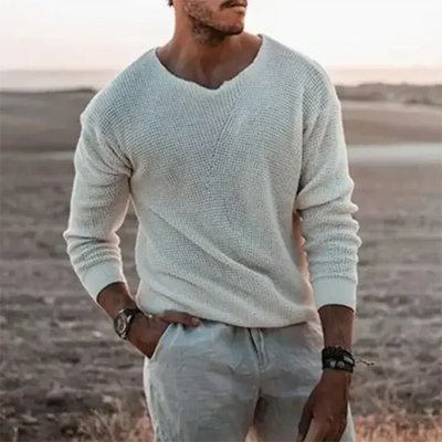 Warm Long Sleeve Pullover for Men