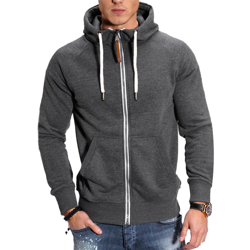 Men's Sports Jacket with Hood and Zipper