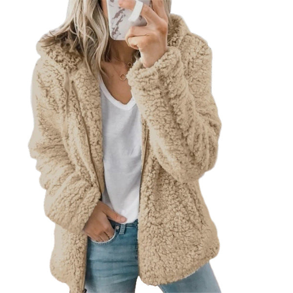 Warm Teddy Fleece Plush Coat for Women