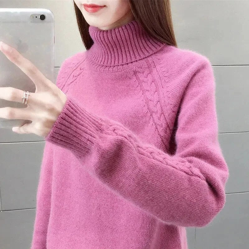 Warm Turtleneck Sweater for Women