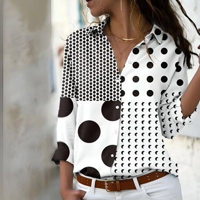 Casual Women's Blouse with Pattern